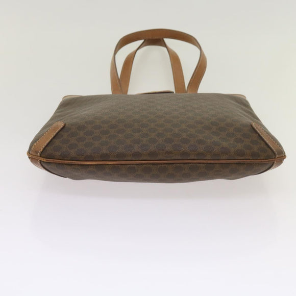 CELINE Macadam Canvas Tote Bag PVC Brown Auth yk11272