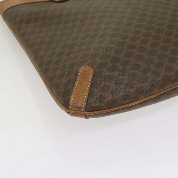 CELINE Macadam Canvas Tote Bag PVC Brown Auth yk11272