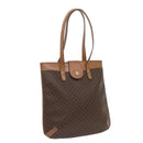 CELINE Macadam Canvas Tote Bag PVC Brown Auth yk11272-1