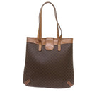CELINE Macadam Canvas Tote Bag PVC Brown Auth yk11272-2