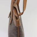CELINE Macadam Canvas Tote Bag PVC Brown Auth yk11272-5