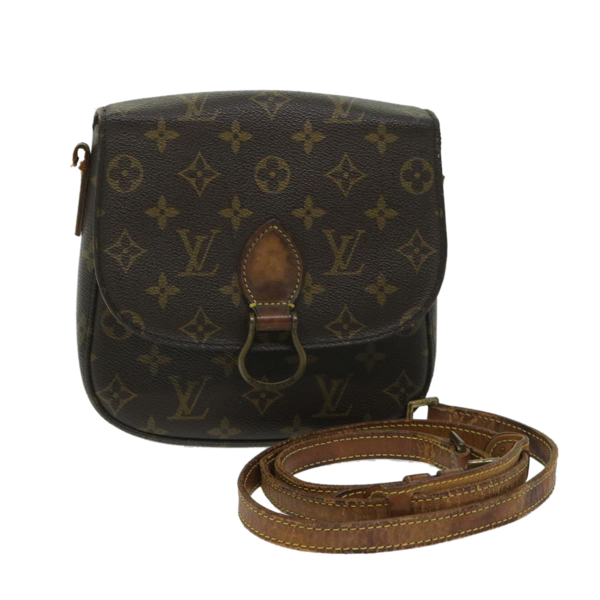 LOUIS VUITTON Monogram Saint Cloud MM Shoulder Bag M51243 LV Auth yk11274