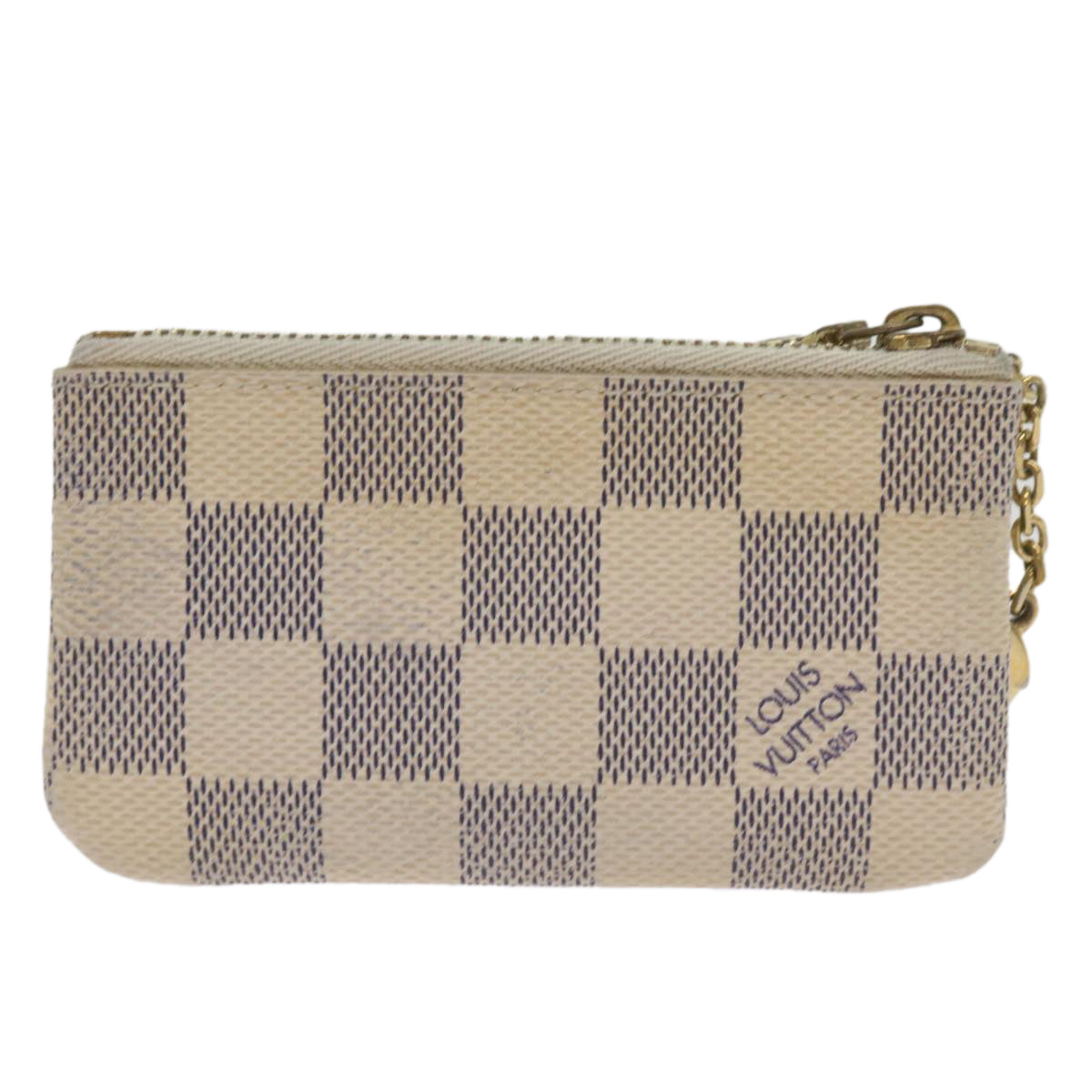 LOUIS VUITTON Damier Azur Pochette Cles Coin Purse N62659 LV Auth yk11293 - 0