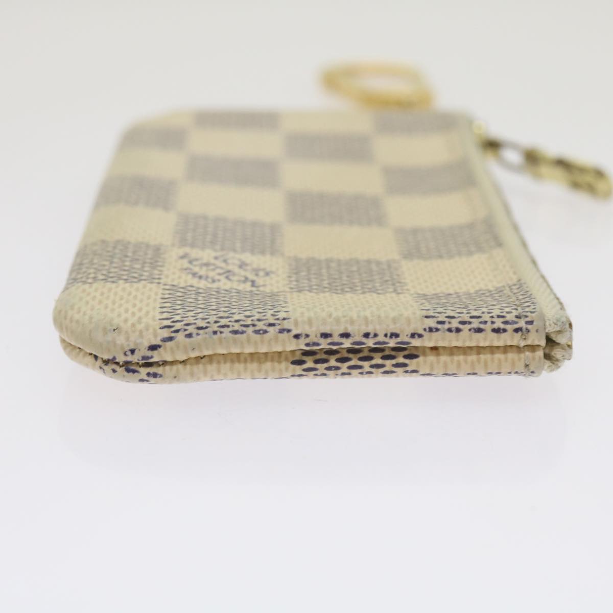 LOUIS VUITTON Damier Azur Pochette Cles Coin Purse N62659 LV Auth yk11293