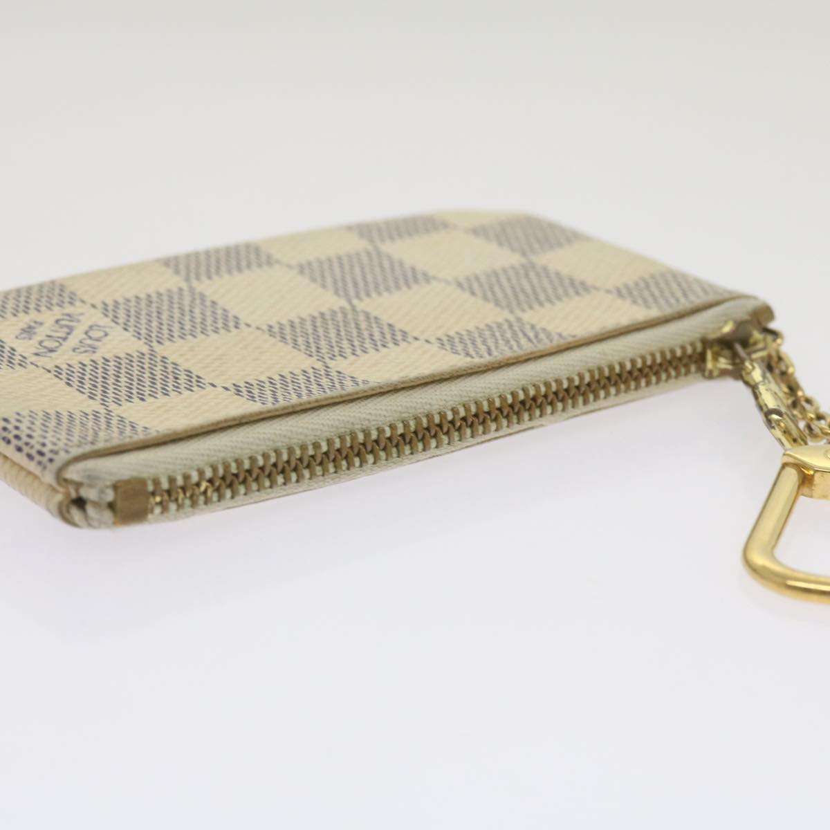 LOUIS VUITTON Damier Azur Pochette Cles Coin Purse N62659 LV Auth yk11293