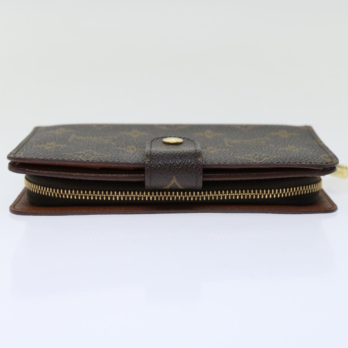 LOUIS VUITTON Monogram Porto Papie Zip Wallet M61207 LV Auth yk11308