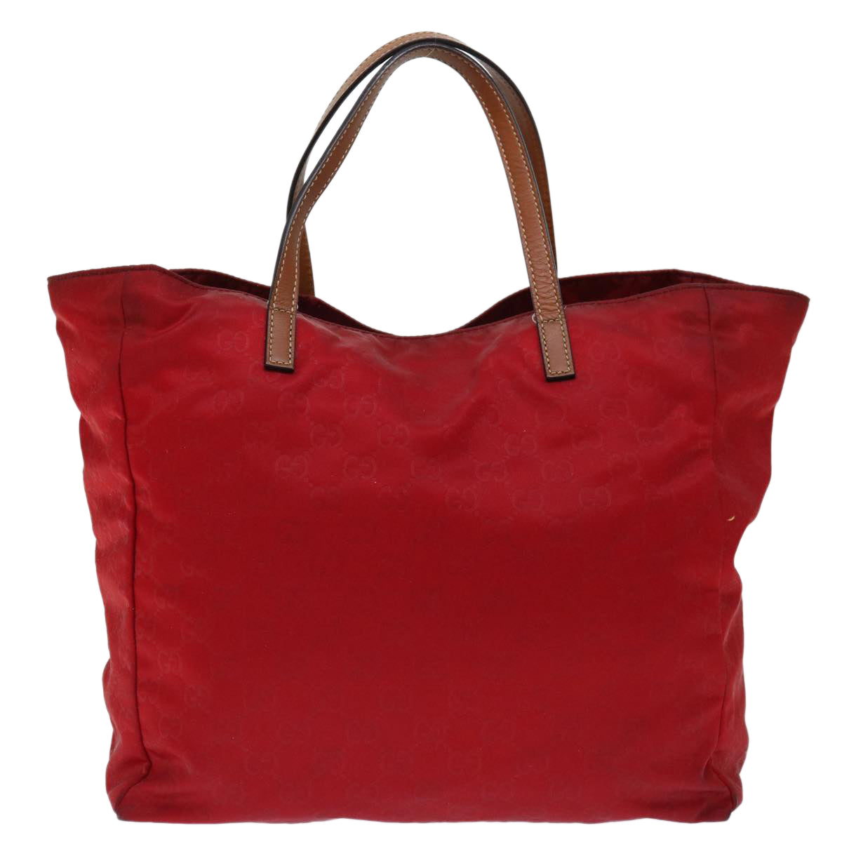 GUCCI GG Canvas Tote Bag Red 282439 Auth yk11310 - 0