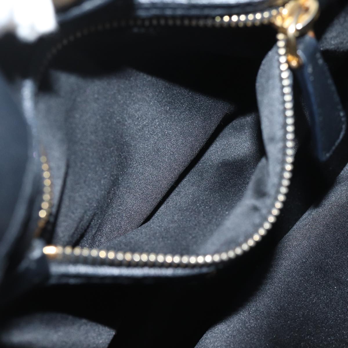 Miu Miu Hand Bag Leather Black Auth yk11317
