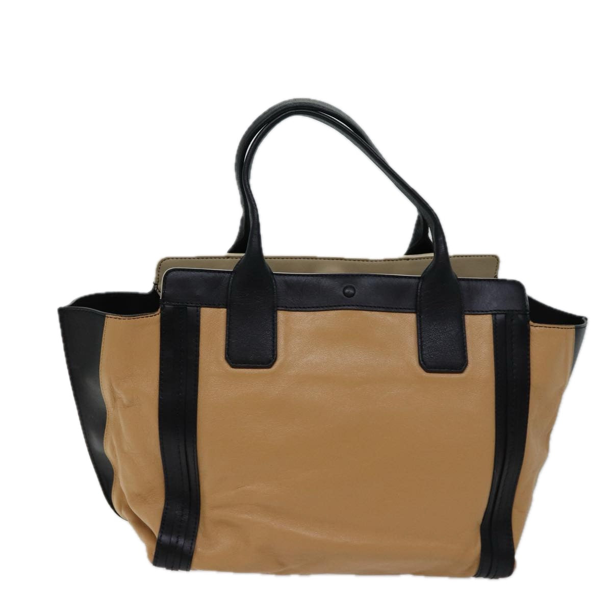 Chloe Hand Bag Leather Beige 01 14 50 65 Auth yk11323 - 0
