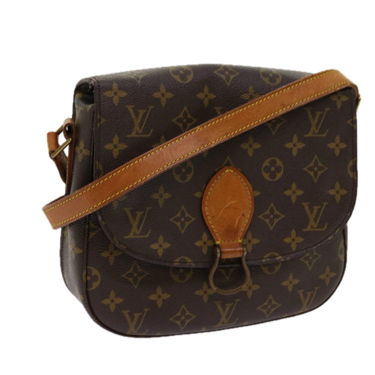 LOUIS VUITTON Monogram Saint Cloud GM Shoulder Bag M51242 LV Auth yk11365