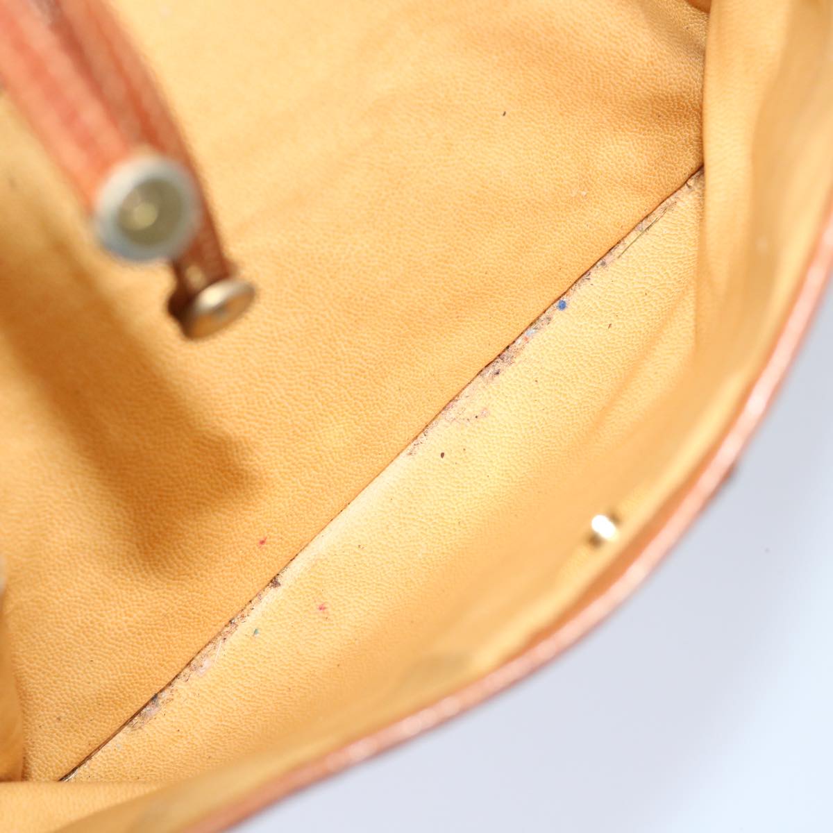 CELINE Macadam Canvas Shoulder Bag PVC Beige Brown Auth yk11377