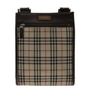 BURBERRY Nova Check Shoulder Bag Canvas Beige Brown Auth yk11382-13
