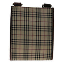 BURBERRY Nova Check Shoulder Bag Canvas Beige Brown Auth yk11382-2