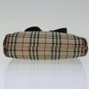 BURBERRY Nova Check Shoulder Bag Canvas Beige Brown Auth yk11382-5