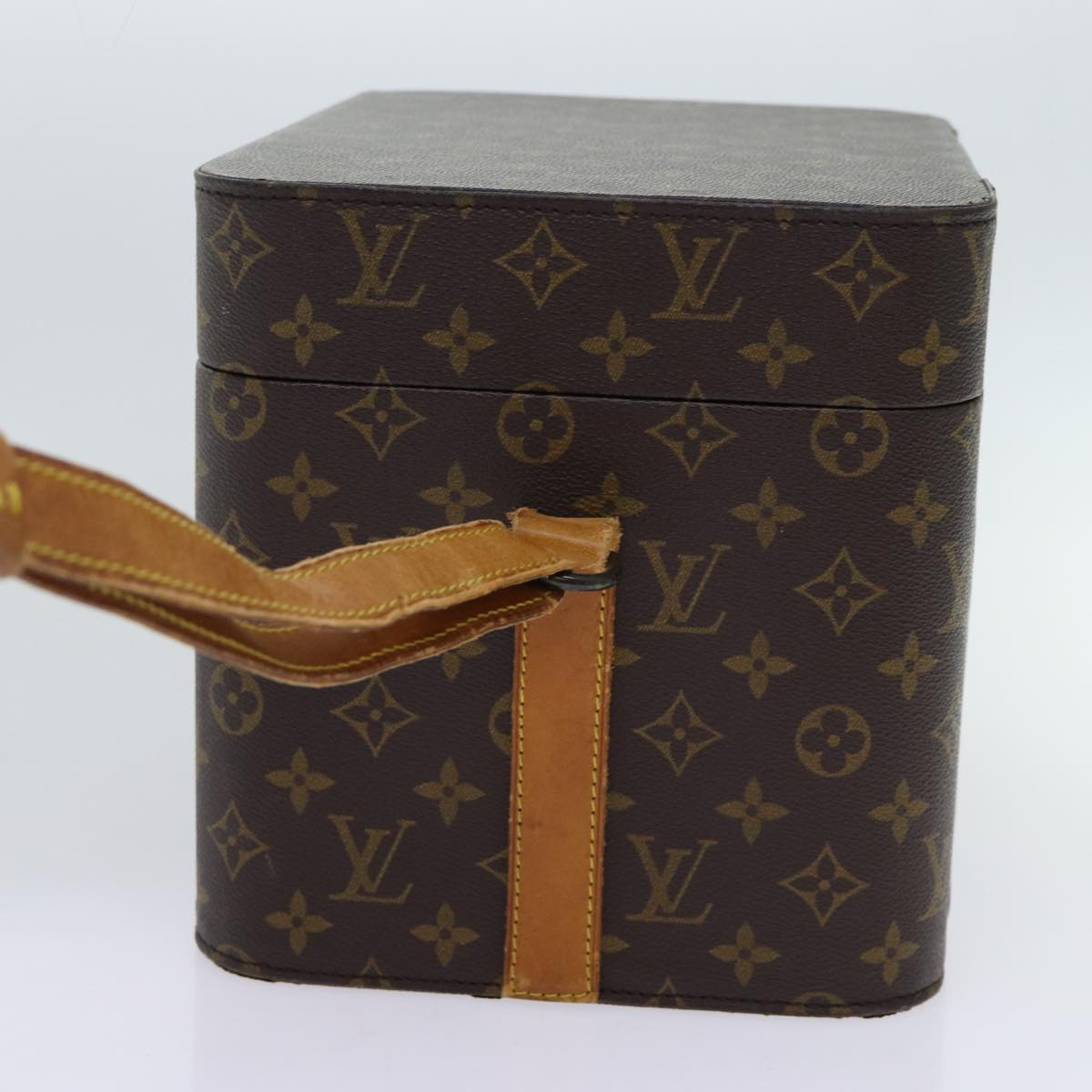 LOUIS VUITTON Monogram Train Case Jewelry Box M23820 LV Auth yk11385