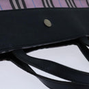 BURBERRY Nova Check Hand Bag Nylon Pink Auth yk11387-6