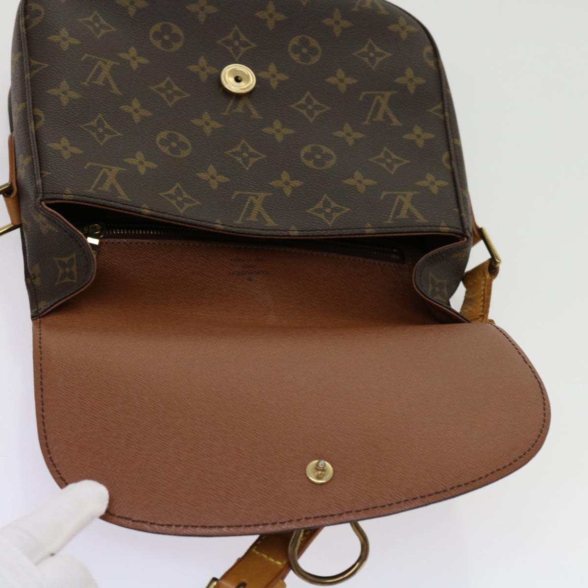 LOUIS VUITTON Monogram Saint Cloud GM Shoulder Bag M51242 LV Auth yk11399