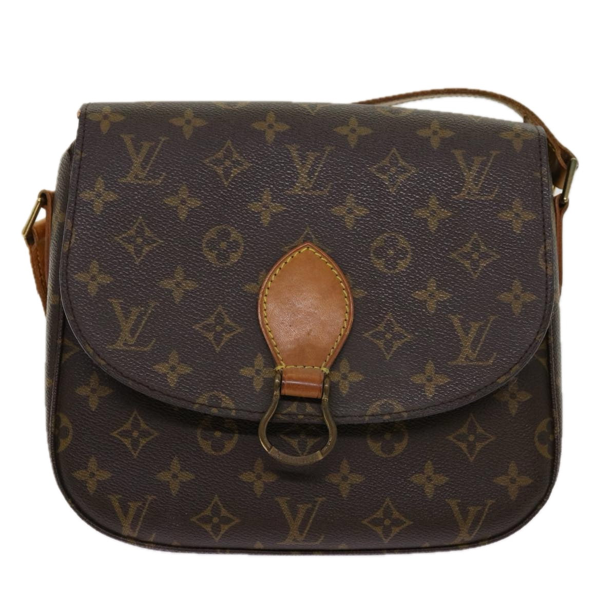 LOUIS VUITTON Monogram Saint Cloud GM Shoulder Bag M51242 LV Auth yk11399