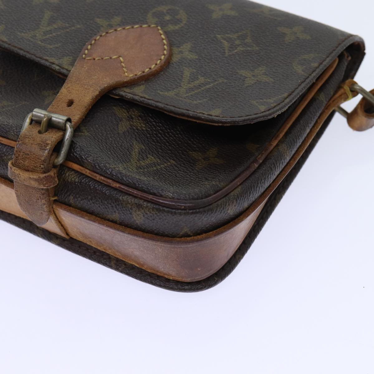 LOUIS VUITTON Monogram Cartouchiere PM Shoulder Bag Vintage M51254 Auth yk11403