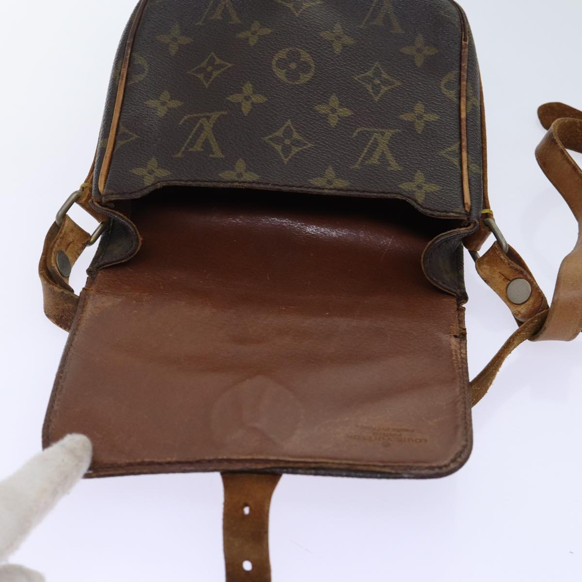 LOUIS VUITTON Monogram Cartouchiere PM Shoulder Bag Vintage M51254 Auth yk11403