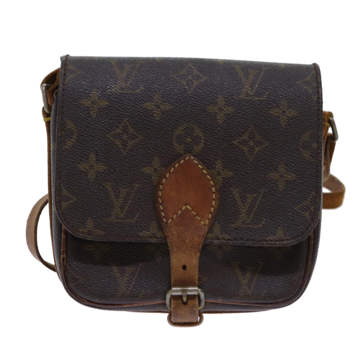 LOUIS VUITTON Monogram Cartouchiere PM Shoulder Bag Vintage M51254 Auth yk11403