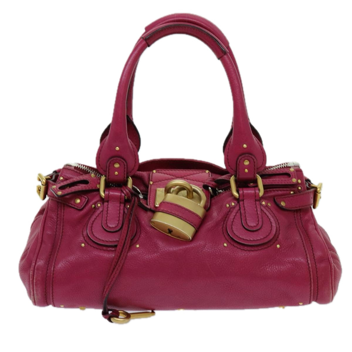 Chloe Paddington Hand Bag Leather Pink Auth yk11419 - 0