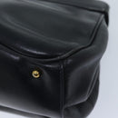 GUCCI Ready Lock Hand Bag Leather Navy 000 406 0190 Auth yk11435-16