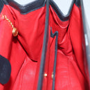 GUCCI Ready Lock Hand Bag Leather Navy 000 406 0190 Auth yk11435-20