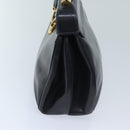 GUCCI Ready Lock Hand Bag Leather Navy 000 406 0190 Auth yk11435-3