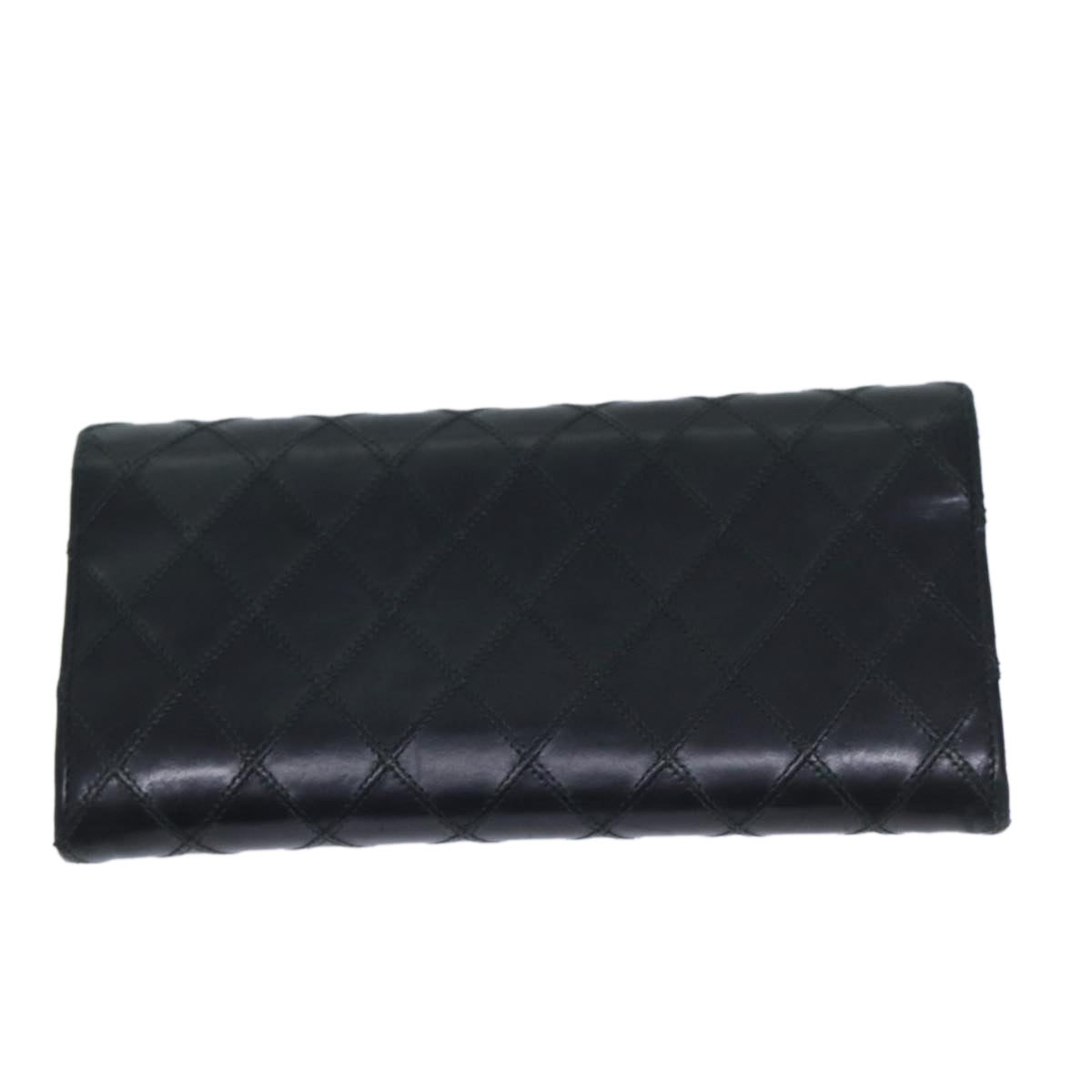 CHANEL Bicolole Wallet Leather Black CC Auth yk11444 - 0