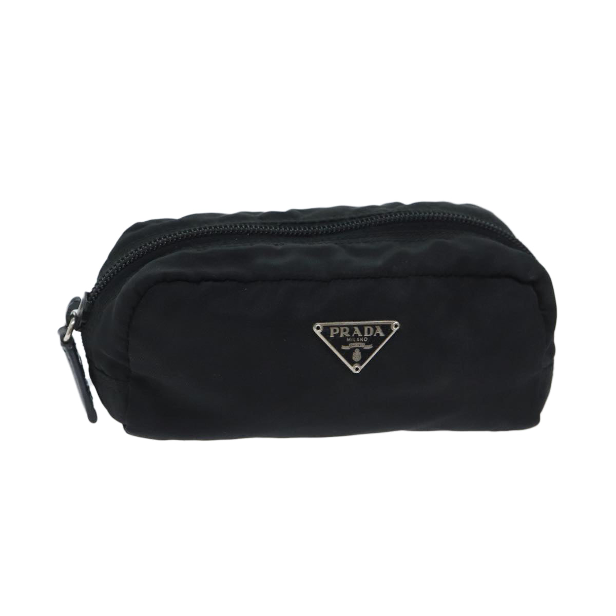 PRADA Pouch Nylon Black Auth yk11474