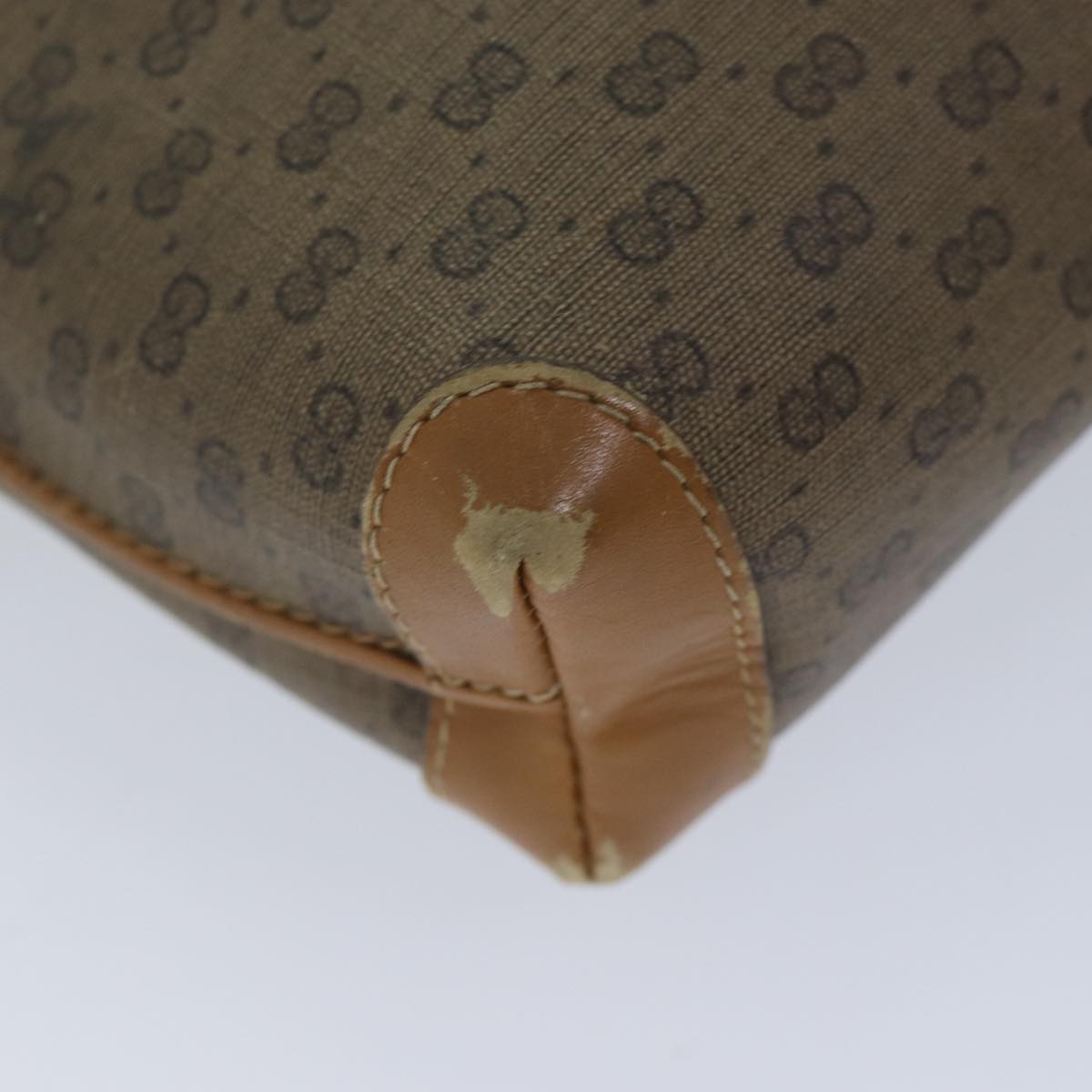 GUCCI Micro GG Supreme Shoulder Bag PVC Beige 007 115 4916 Auth yk11485