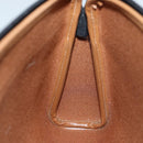 Christian Dior Honeycomb Canvas Clutch Bag PVC Leather Black Auth yk11503-15