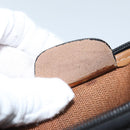 Christian Dior Honeycomb Canvas Clutch Bag PVC Leather Black Auth yk11503-16