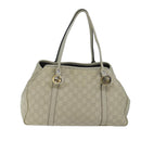 GUCCI GG Canvas Guccissima GG Twins Tote Bag White 232957 Auth yk11512-13