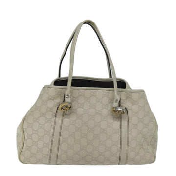 GUCCI GG Canvas Guccissima GG Twins Tote Bag White 232957 Auth yk11512 - 0