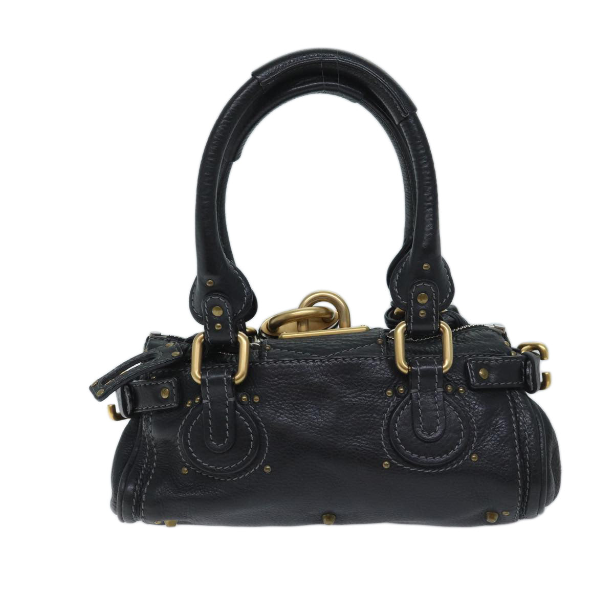 Chloe Mini Paddington Hand Bag Leather Black Auth yk11536 - 0