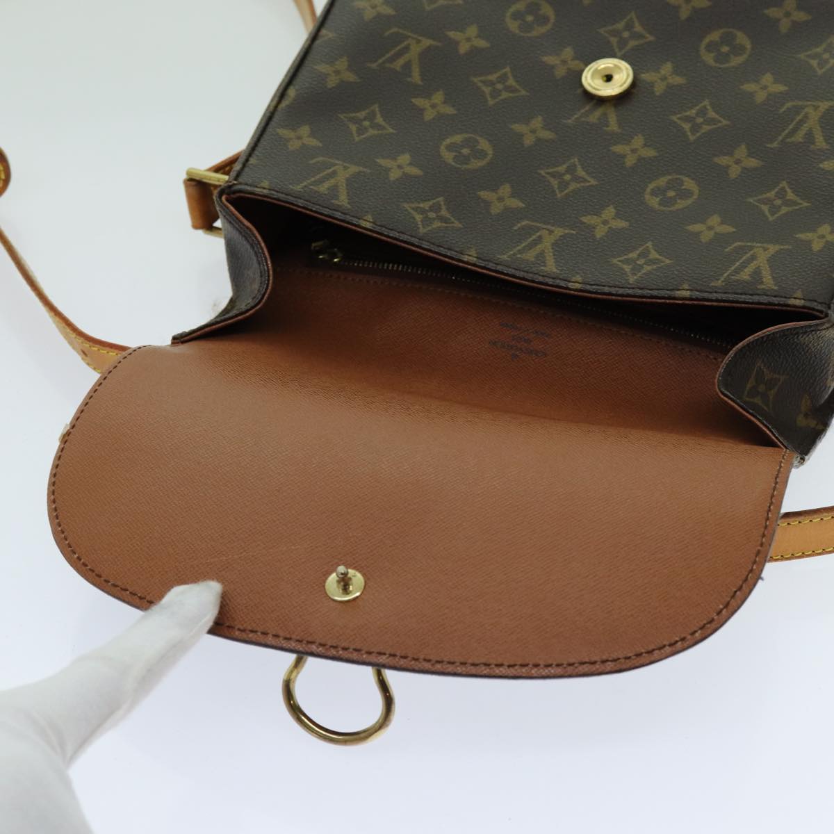 LOUIS VUITTON Monogram Saint Cloud GM Shoulder Bag M51242 LV Auth yk11538