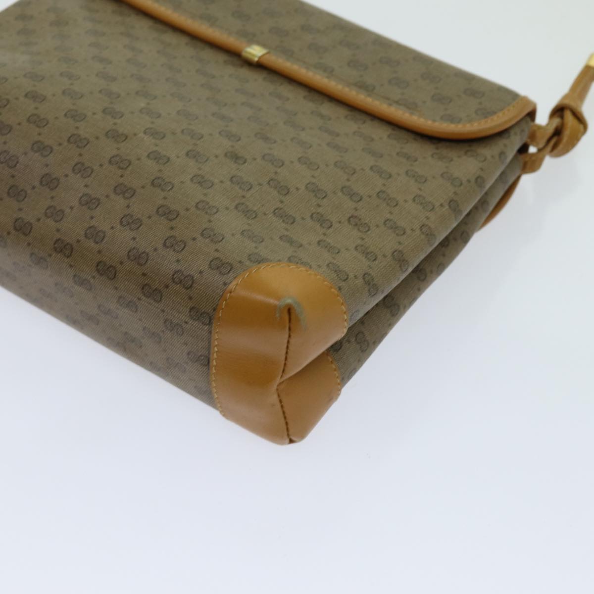 GUCCI Micro GG Supreme Shoulder Bag PVC Beige 007 56 0087 Auth yk11542