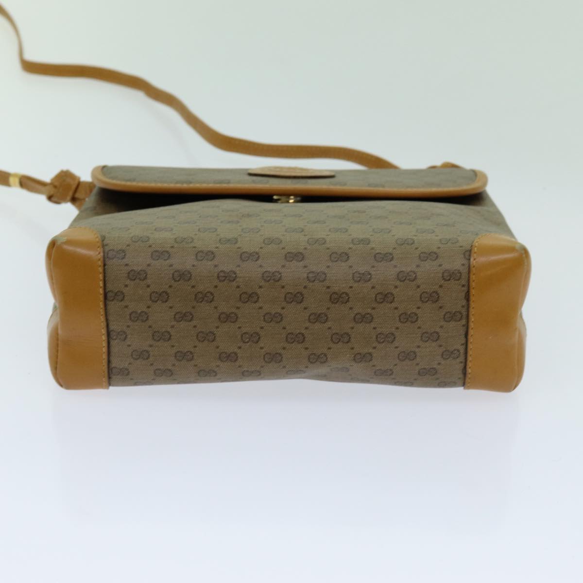 GUCCI Micro GG Supreme Shoulder Bag PVC Beige 007 56 0087 Auth yk11542