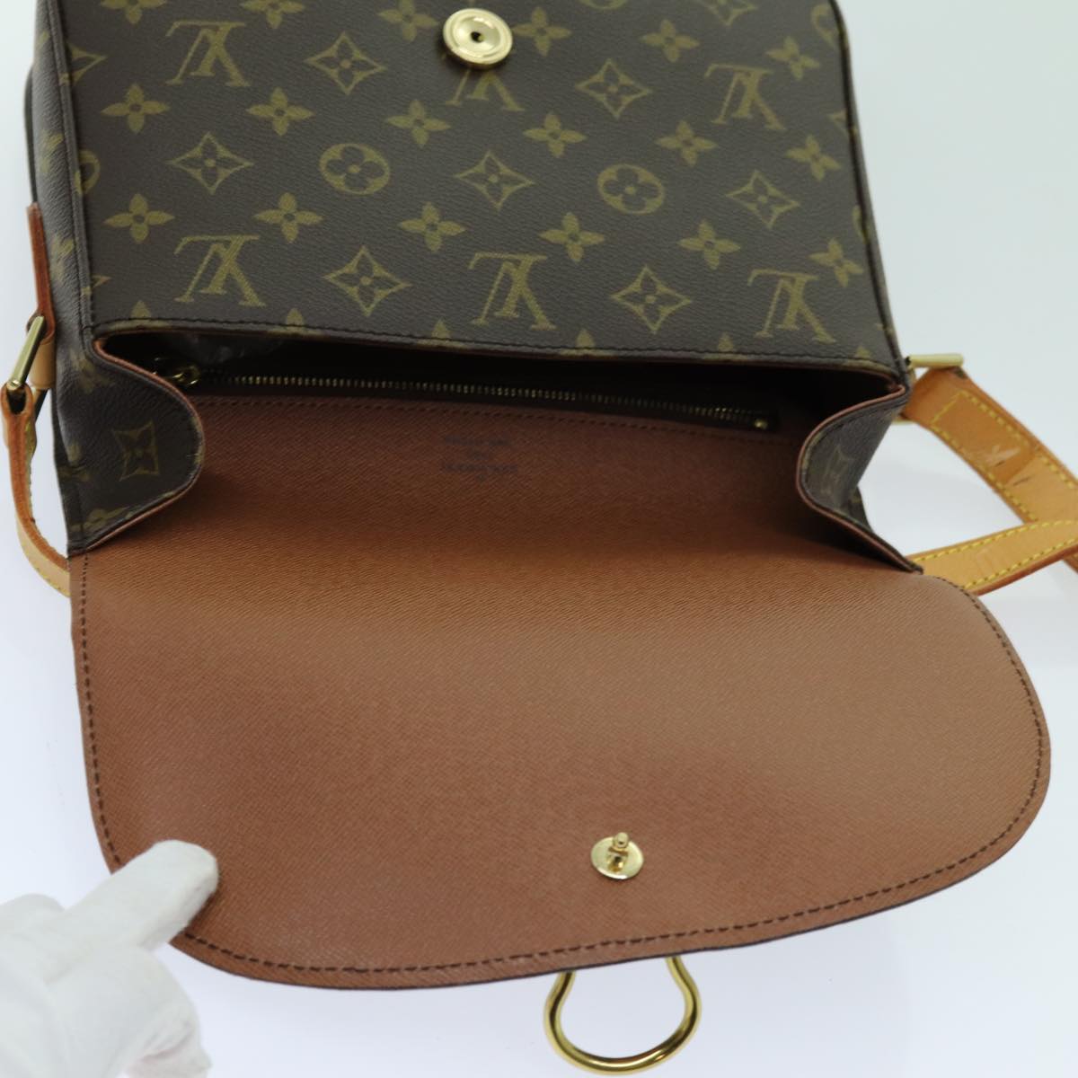 LOUIS VUITTON Monogram Saint Cloud GM Shoulder Bag M51242 LV Auth yk11559