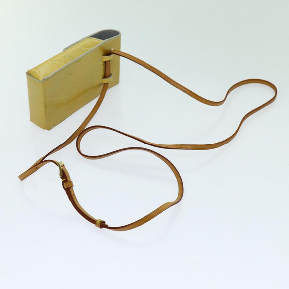 LOUIS VUITTON Monogram Vernis Green Cigarette Case Gris M91050 LV Auth yk11583