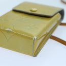 LOUIS VUITTON Monogram Vernis Green Cigarette Case Gris M91050 LV Auth yk11583-17