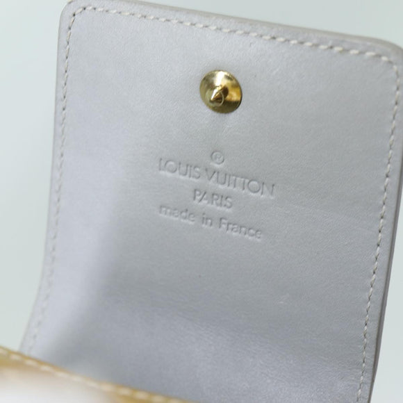 LOUIS VUITTON Monogram Vernis Green Cigarette Case Gris M91050 LV Auth yk11583