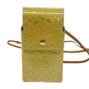 LOUIS VUITTON Monogram Vernis Green Cigarette Case Gris M91050 LV Auth yk11583-13