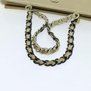 CHANEL Matelasse Chain Tote Bag Leather Beige CC Auth yk11588-9