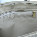 CHANEL Matelasse Chain Tote Bag Leather Beige CC Auth yk11588-22