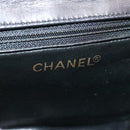 CHANEL Matelasse Turn Lock Waist bag Lamb Skin Black CC Auth yk11590-17