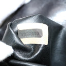 CHANEL Matelasse Turn Lock Waist bag Lamb Skin Black CC Auth yk11590-11