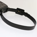 CHANEL Matelasse Turn Lock Waist bag Lamb Skin Black CC Auth yk11590-8